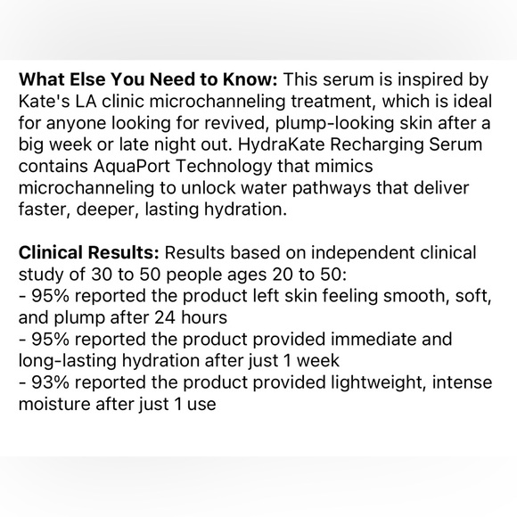 💦 Kate Somerville HydraKate Recharging Serum - Picture 11 of 11